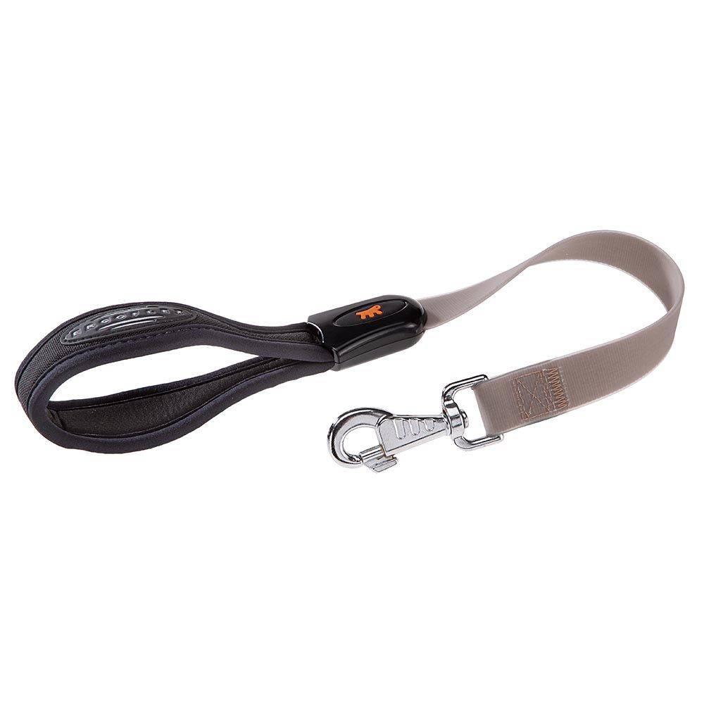 Ferplast - Laisse Courte pour Chiens EVOLUTION GM25/55, Hypoallergénique, Lavable, Poignée rembourrée, Taupe - Imagen 1