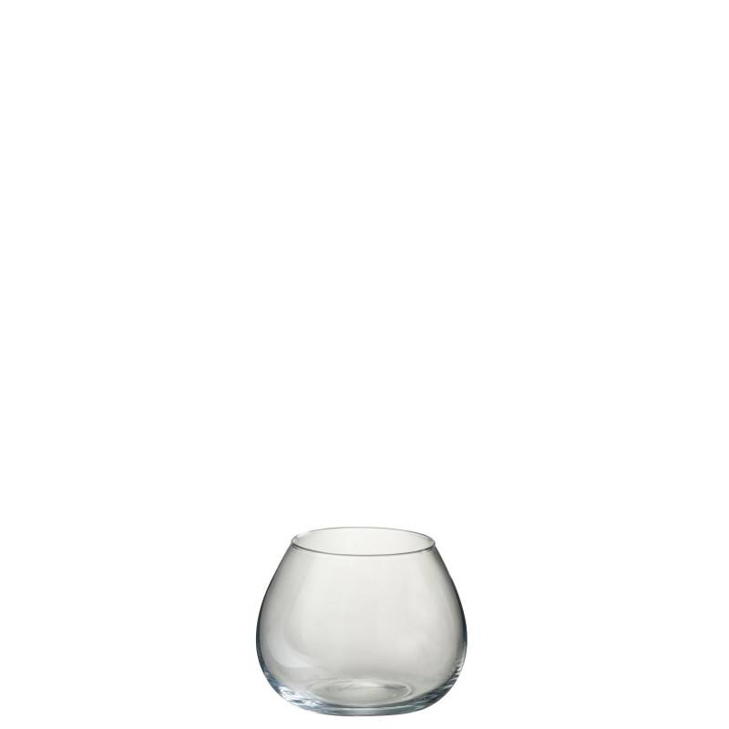 J-Line - Vase en verre transparent 19x19x15 cm - J-Line - Image 2