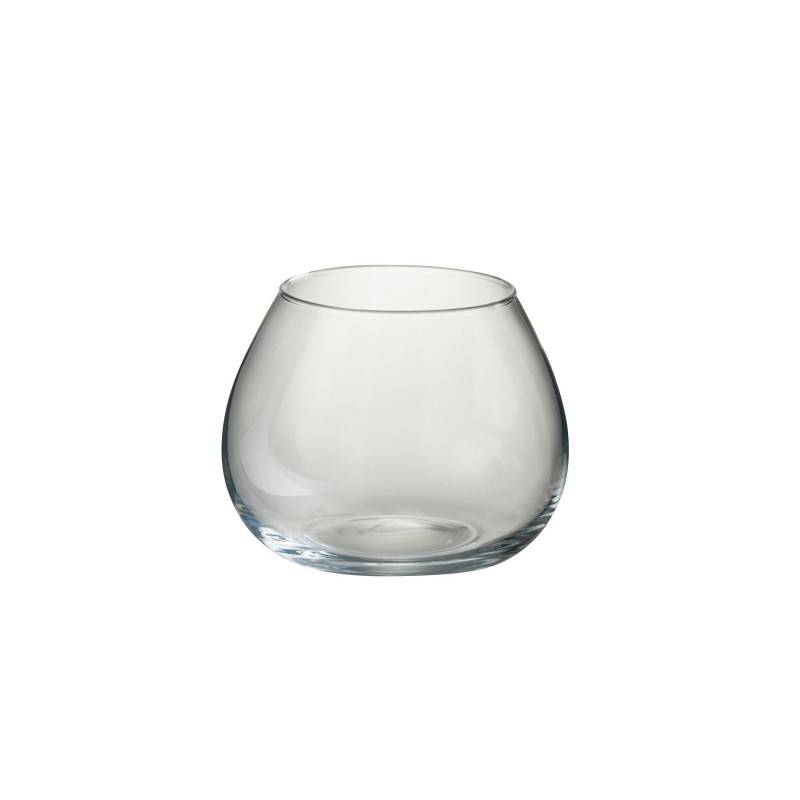 J-Line - Vase en verre transparent 19x19x15 cm - J-Line - Image 1