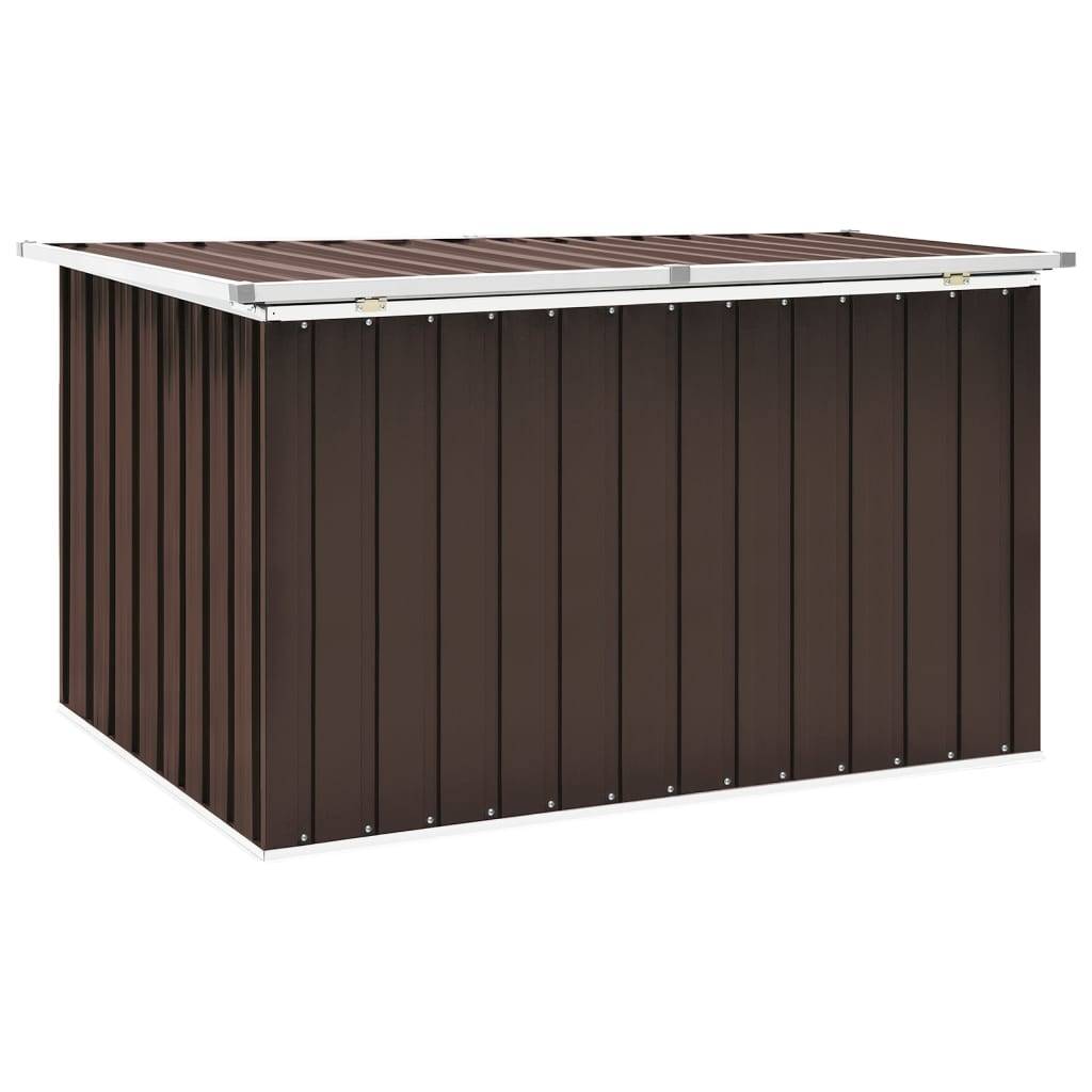 Helloshop26 - Coffre boîte meuble de jardin rangement 149 x 99 x 93 cm marron - Imagen 4