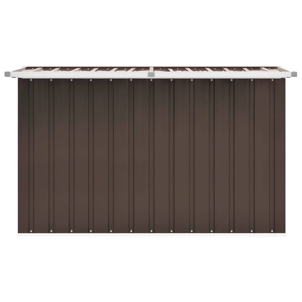 Helloshop26 - Coffre boîte meuble de jardin rangement 149 x 99 x 93 cm marron - Imagen 3