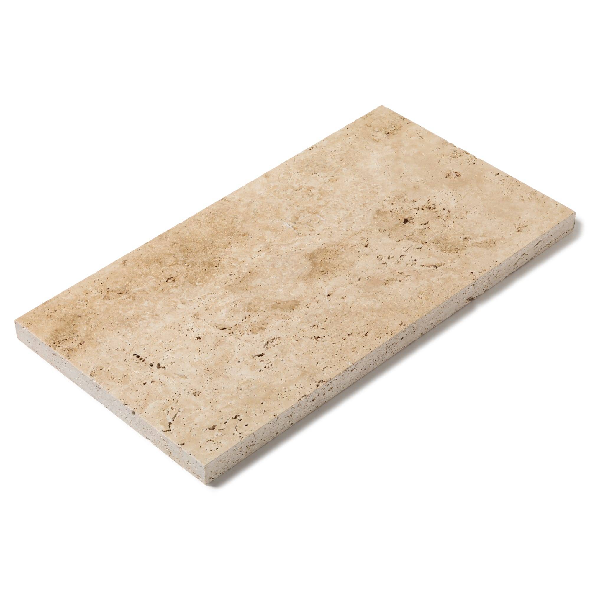 RO'MA Nature - Pas japonais Rectangle Travertin Beige Clair 61x33x3 cm (à l'unité) - RO'MA NATURE - Image 2