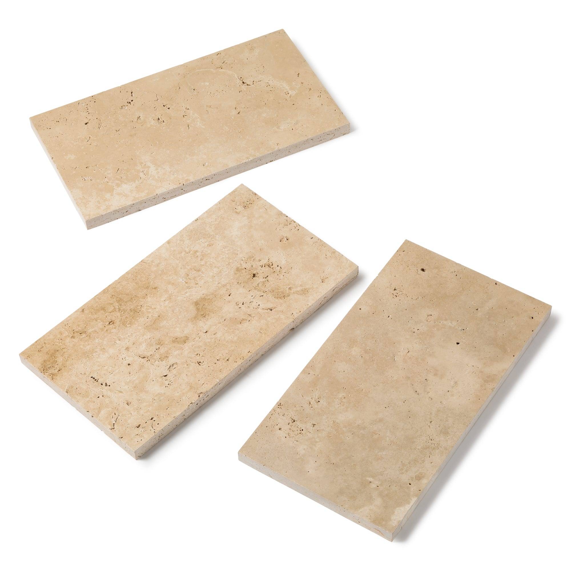 RO'MA Nature - Pas japonais Rectangle Travertin Beige Clair 61x33x3 cm (à l'unité) - RO'MA NATURE - Image 4