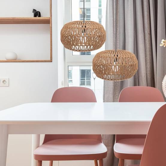 Abat Jour Suspension Abat-jour Tissé En Rotin Avec Couvercle Lumineux | Luminaire Plafonnier Abat Jour Rotin Abat Jour Suspension Abat-jour Tissé En Rotin Avec Couvercle Lumineux | Luminaire Plafonnier Abat Jour Rotin