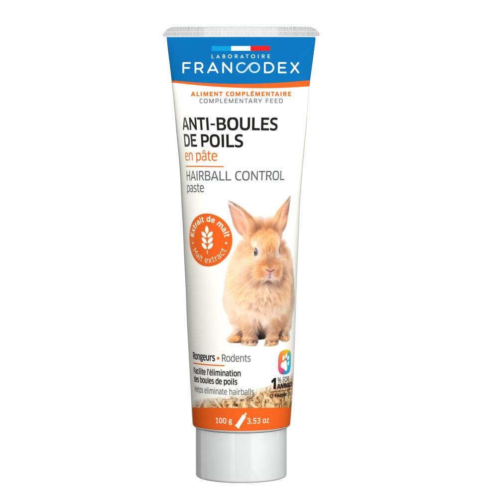 Francodex - Anti-boules de poils en pâte tube de 100 g pour rongeur - Imagen 1