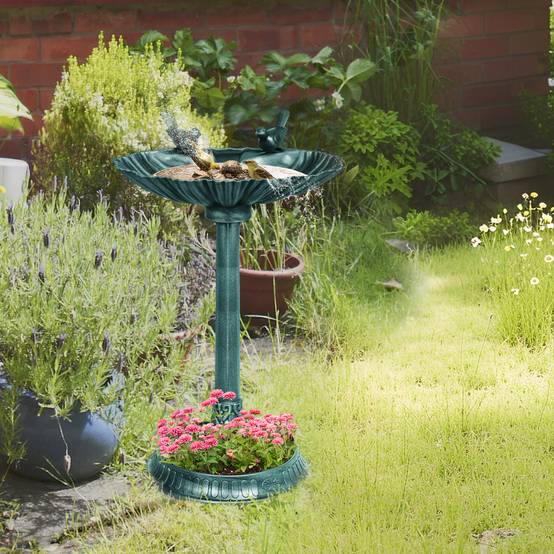 Bain d'oiseaux base de jardinière - mangeoire et bassin à oiseaux sur ...