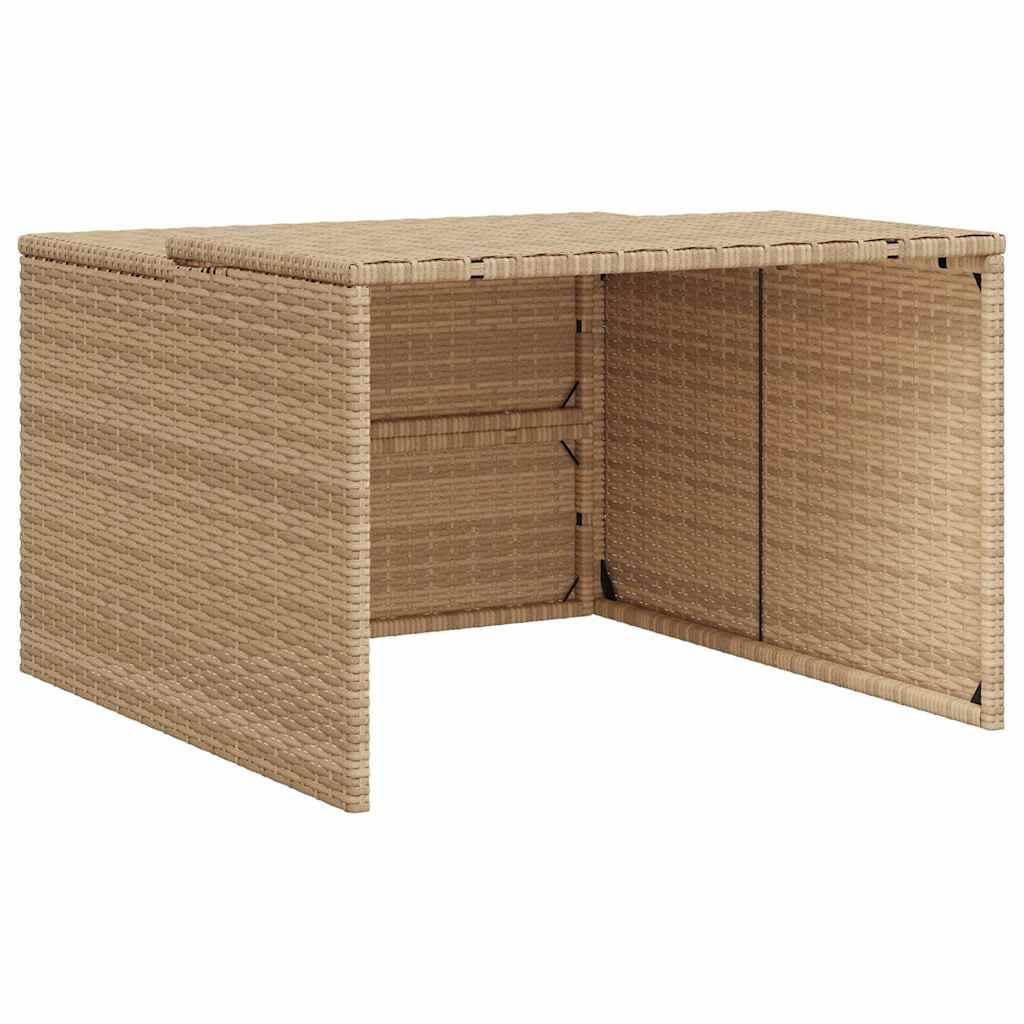 PANGIVO - Abri pour robot tondeuse résine tressée beige 90 x 86 x 57 cm - PANGIVO - Image 2