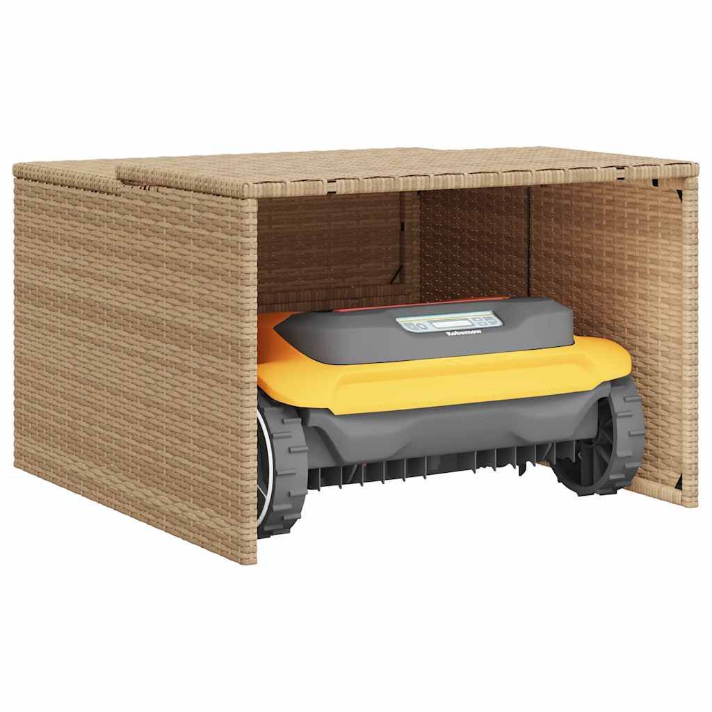 PANGIVO - Abri pour robot tondeuse résine tressée beige 90 x 86 x 57 cm - PANGIVO - Image 5