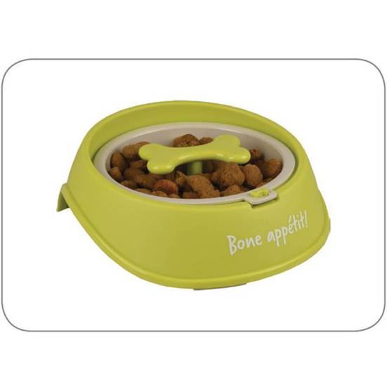 Gamelle anti -glouton vert, ø 12,5 cm, 400 ML, pour chien - Image 2
