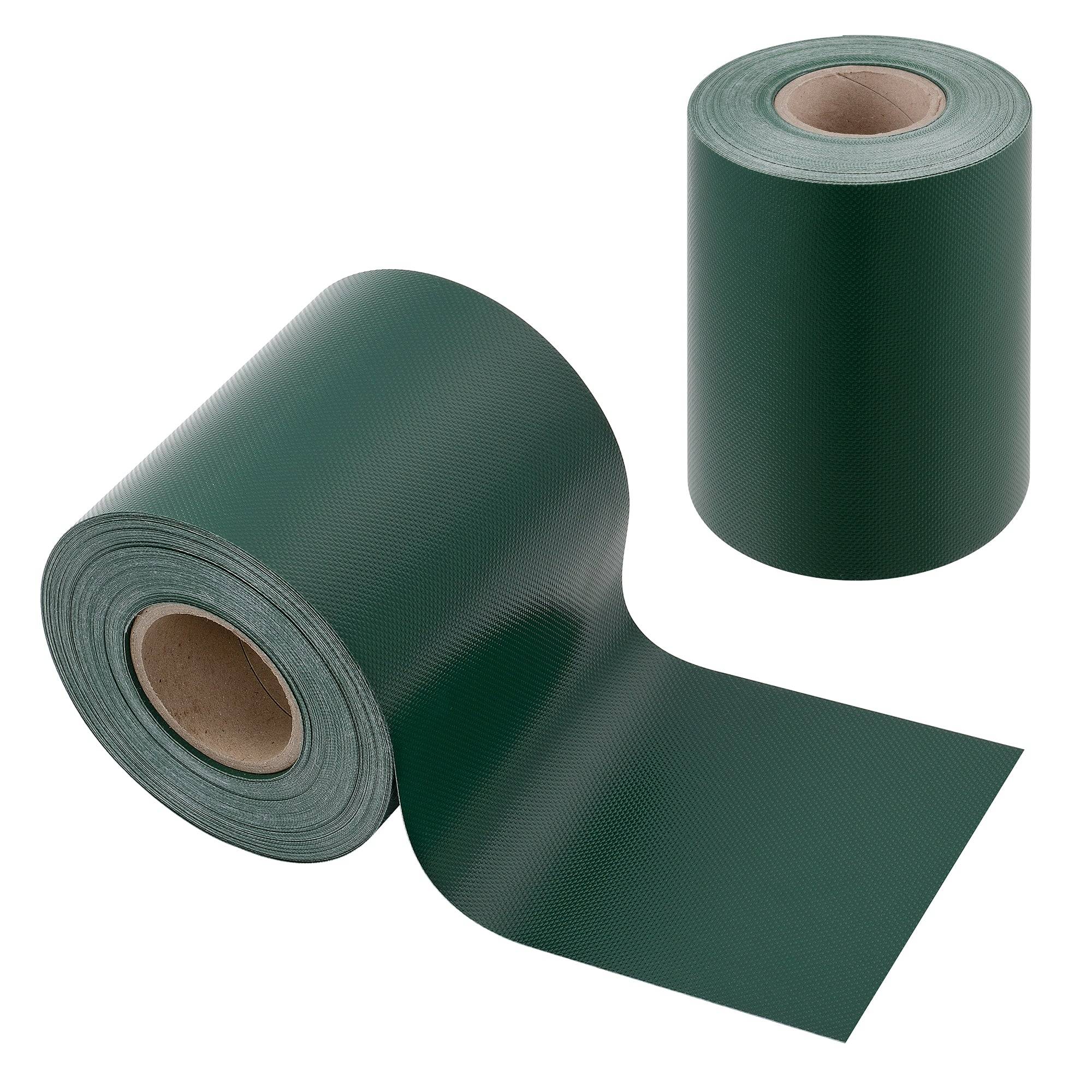 Helloshop26 - Bande de brise-vue PVC 35 m x 19 cm 6,65 m² vert mousse ral 6005 - Imagen 1
