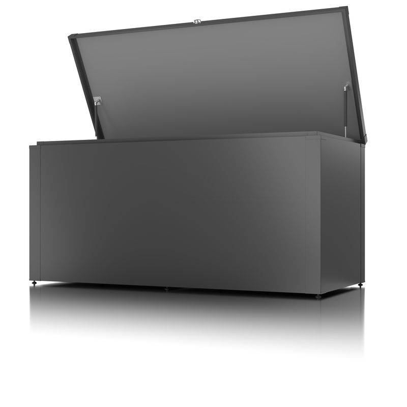 Guardi - Coffre haut de rangement polyvalent - taille L - Anthracite - 179x76,5x82,2 - acier Guardi - Imagen 2