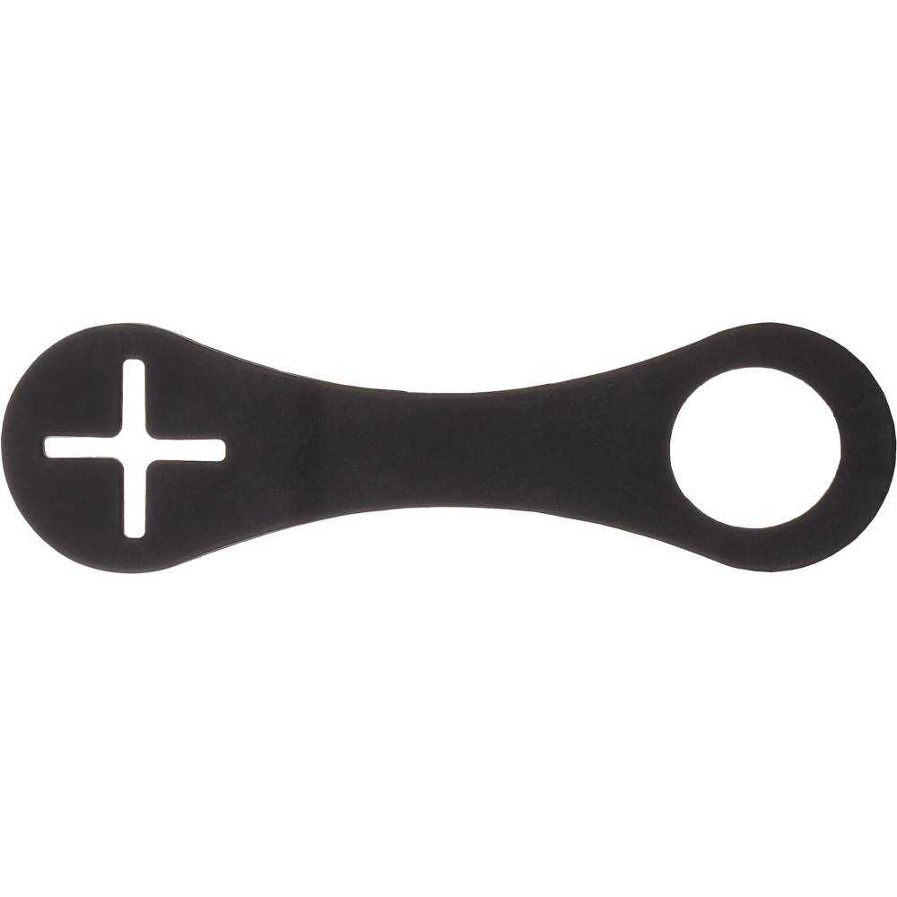 Flamingo - Support pour sacs à déjections noir en silicone 14 cm pour chien - Imagen 2