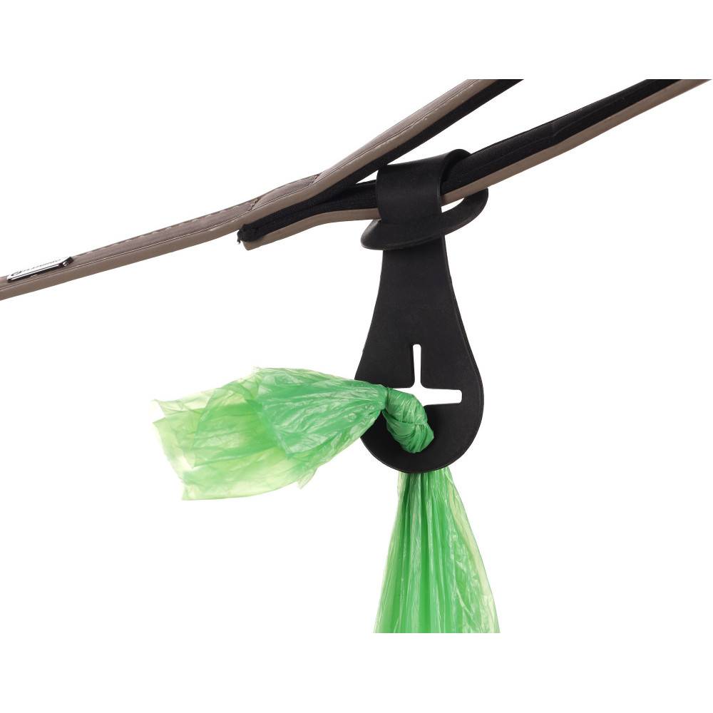 Flamingo - Support pour sacs à déjections noir en silicone 14 cm pour chien - Imagen 3