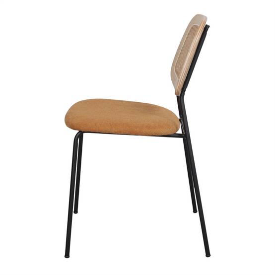Chaise tapissée avec un style Mid Century - modèle 009 - curry - Image 3