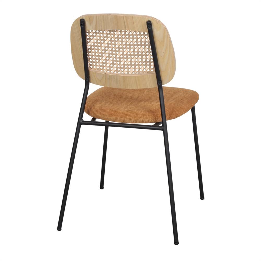 Chaise tapissée avec un style Mid Century - modèle 009 - curry - Image 4