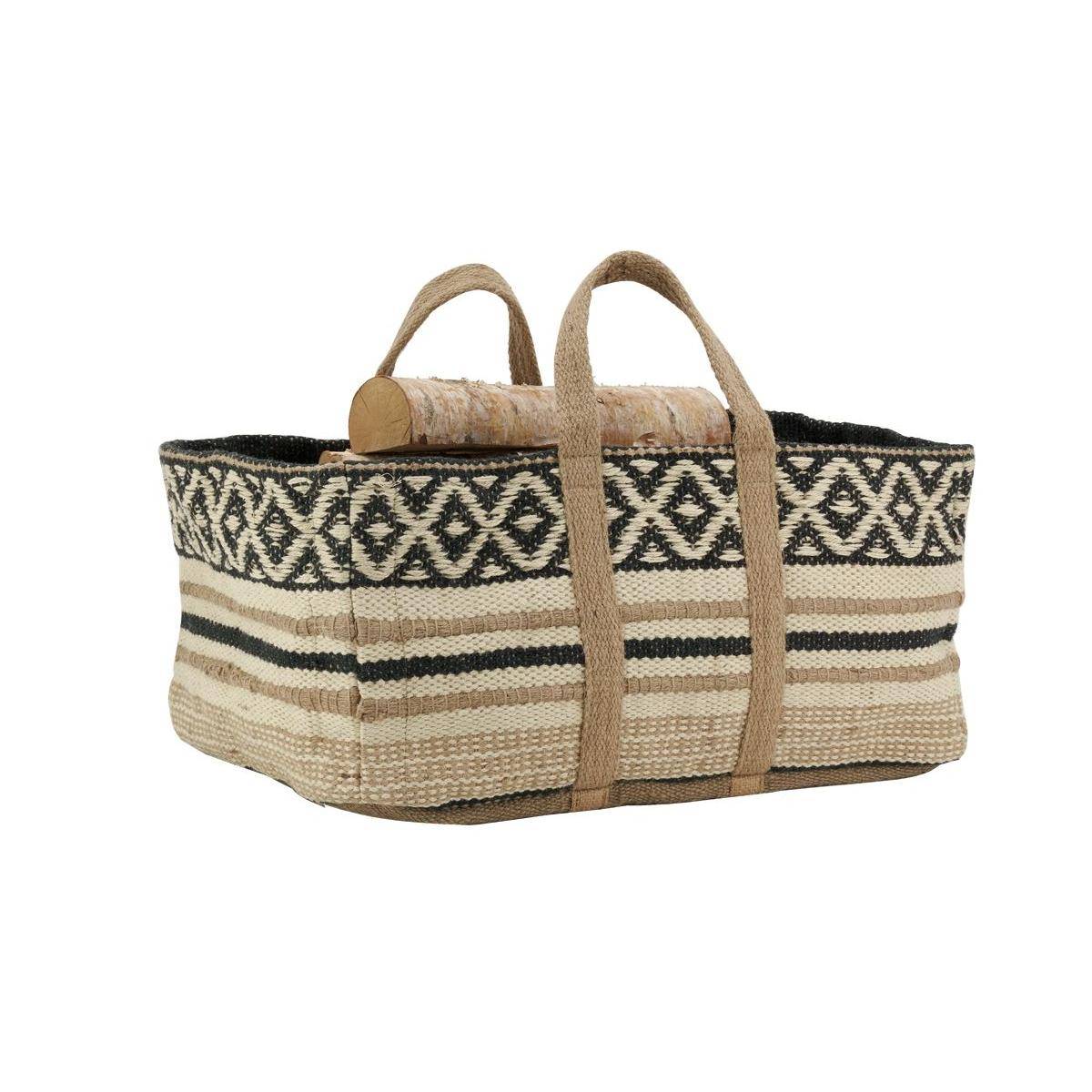 Aubry Gaspard - Sac à bûches en jute naturel et teinté - Imagen 1