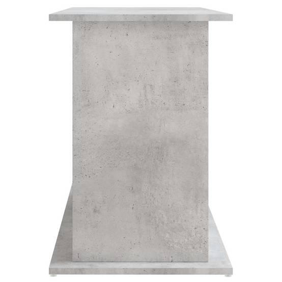 Meuble Aquarium Bois Ingénierie avec Rangement 6 Portes pour Salon Gris Béton - ComfortXL Outdoor Living - Image 7