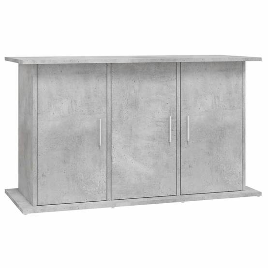Meuble Aquarium Bois Ingénierie avec Rangement 6 Portes pour Salon Gris Béton - ComfortXL Outdoor Living - Image 2