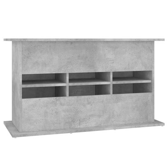 Meuble Aquarium Bois Ingénierie avec Rangement 6 Portes pour Salon Gris Béton - ComfortXL Outdoor Living - Image 8