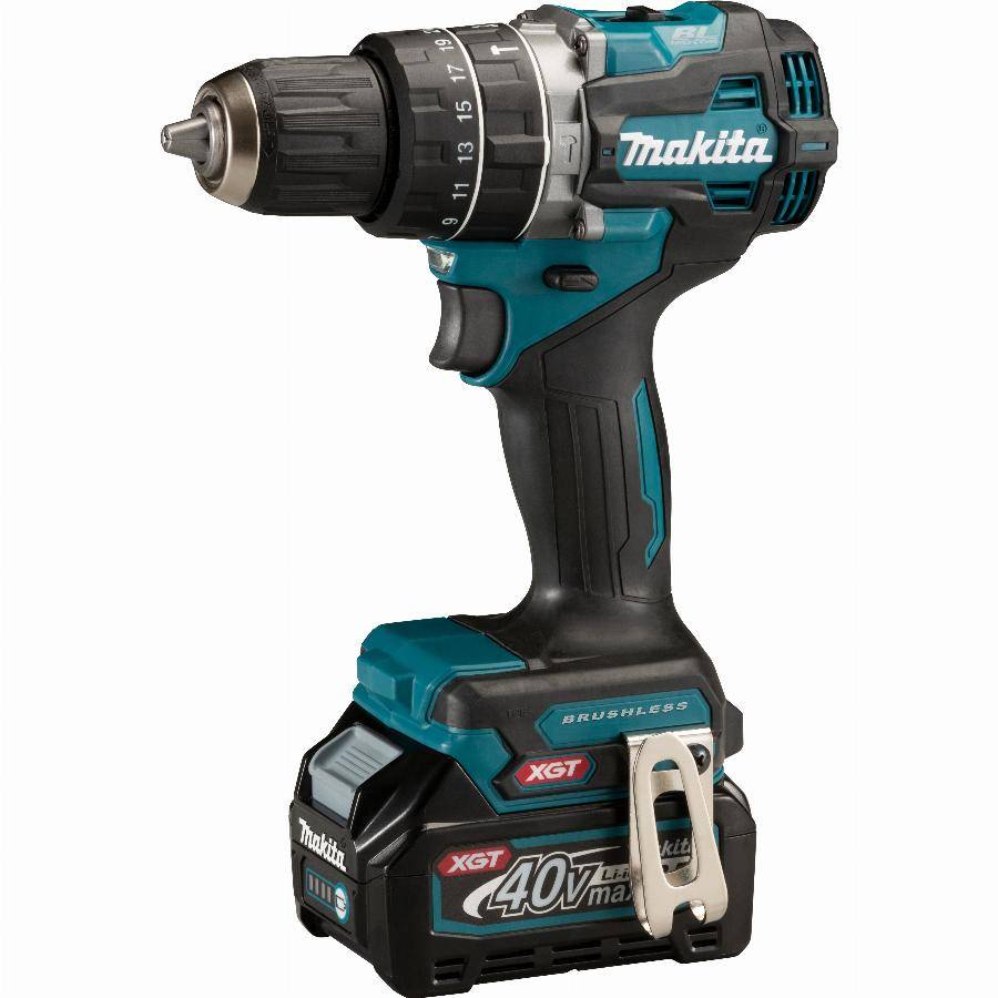 Makita - Perceuse visseuse à percussion 40V XGT - MAKITA - avec 2 batteries 2,5Ah - chargeur - MAKPAC - HP002GD201 - Image 2