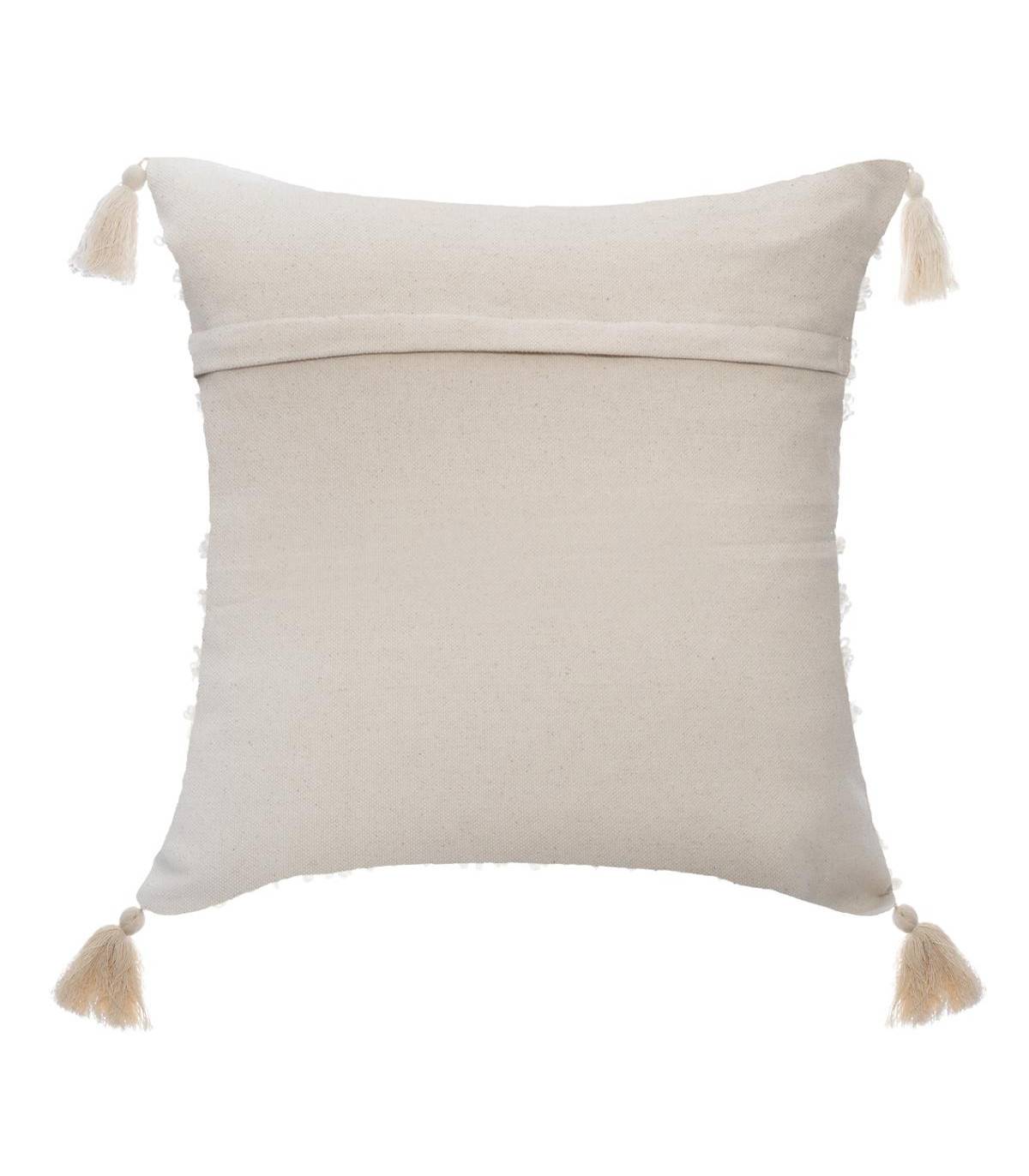 Coussin déhoussable Brillant avec Pompons 59 x 59 cm - Imagen 3