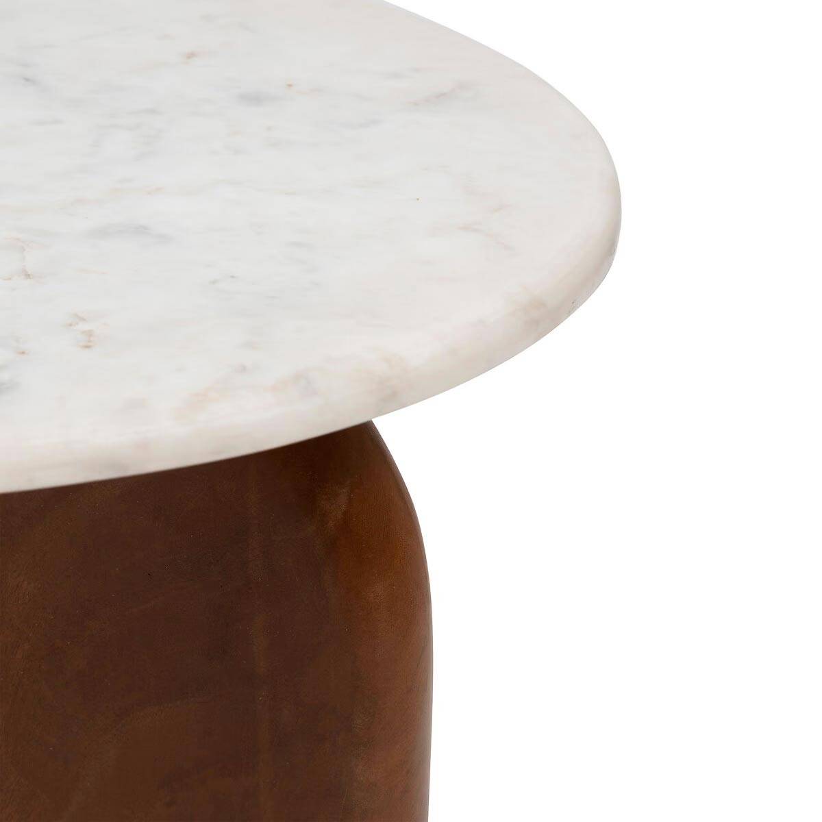 Table d’appoint nanda blanc 56,5x5151cm NANDA