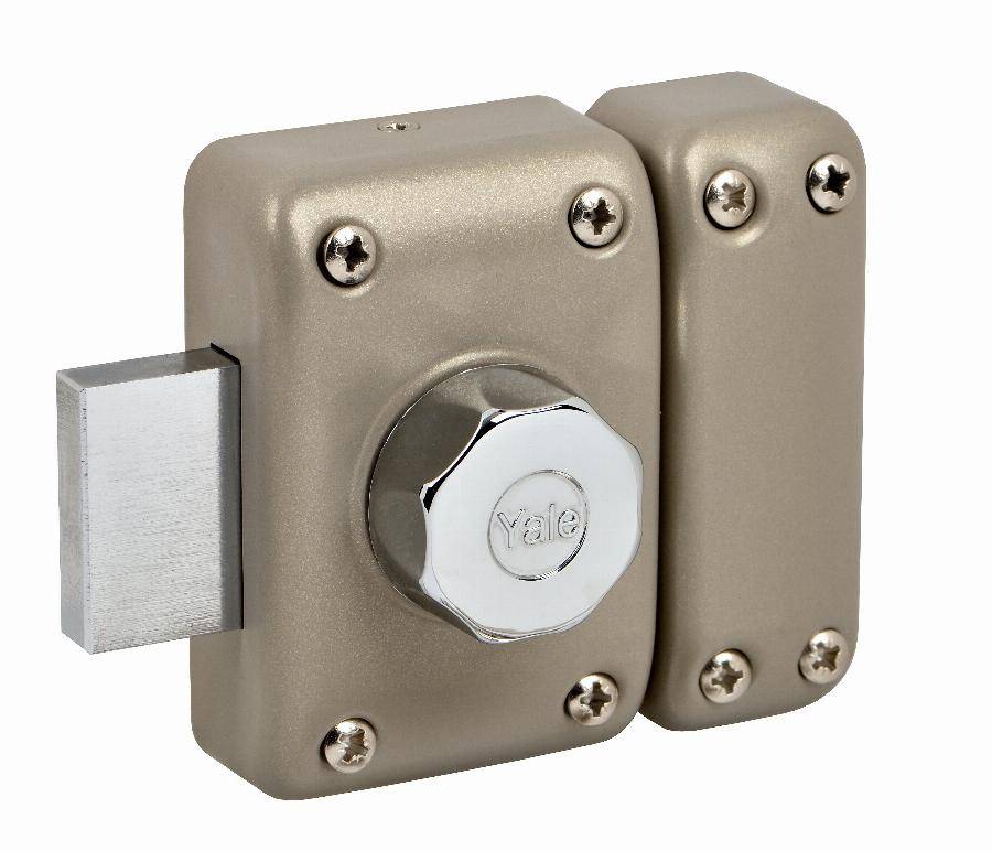 Verrou à bouton YALE Sans cylindre - YV20 - 28215000