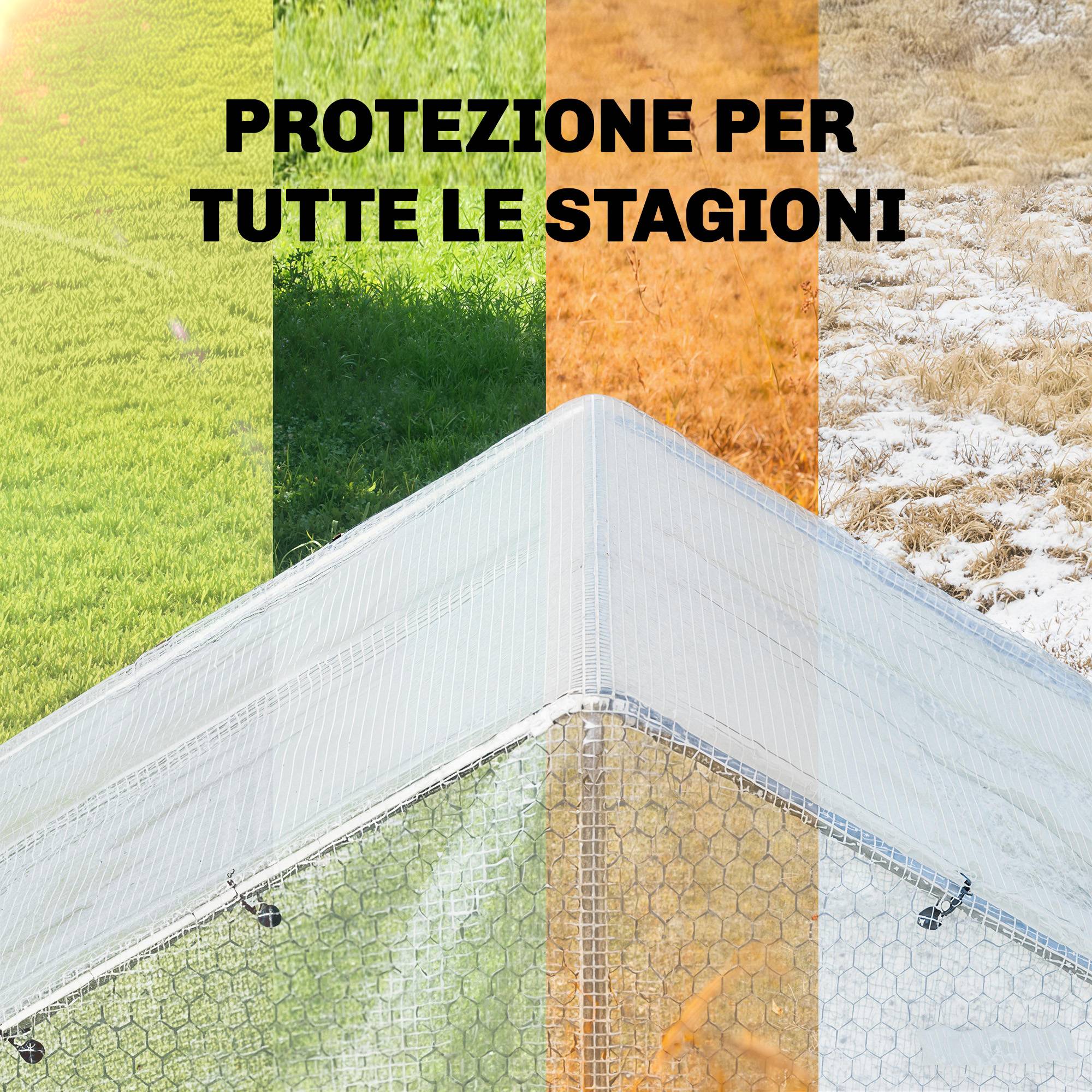 ComfortXL - Bâche de protection imperméable en polyéthylène blanc 4 x 6 m 140 g/m² pour jardin et mobilier extérieur - Image 4