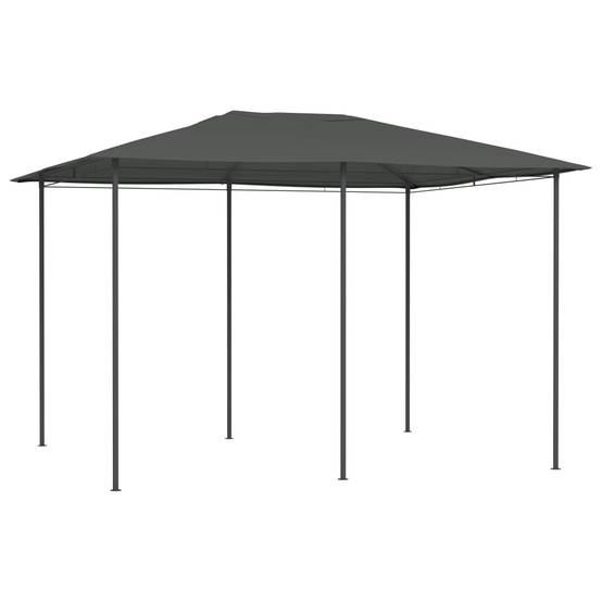 Pergola Jardin - Tonnelle de jardin - Belvédère 3x4x2,6 m Anthracite 160 g/m² MI33 - Image 2