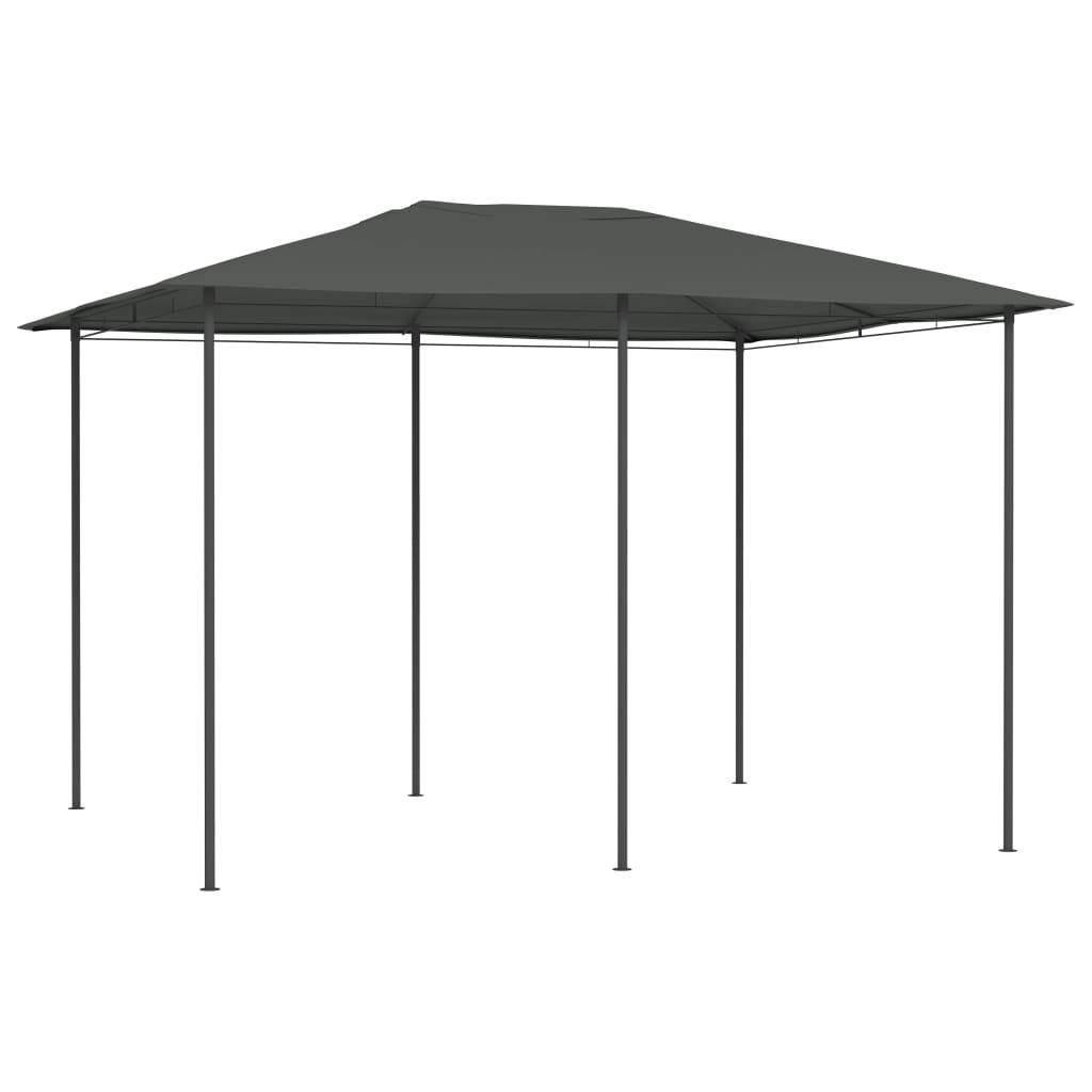 Pergola Jardin - Tonnelle de jardin - Belvédère 3x4x2,6 m Anthracite 160 g/m² MI33 - Image 2