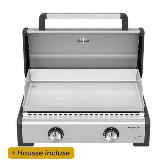 Campingaz - Plancha à gaz Master 2 Pro avec couvercle de cuisson - Housse incluse - Image 1
