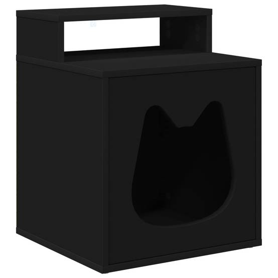 Chatiere bois noir 42,5 x 40 x 53,5 cm - Prolenta premium p337.1 - Image 1