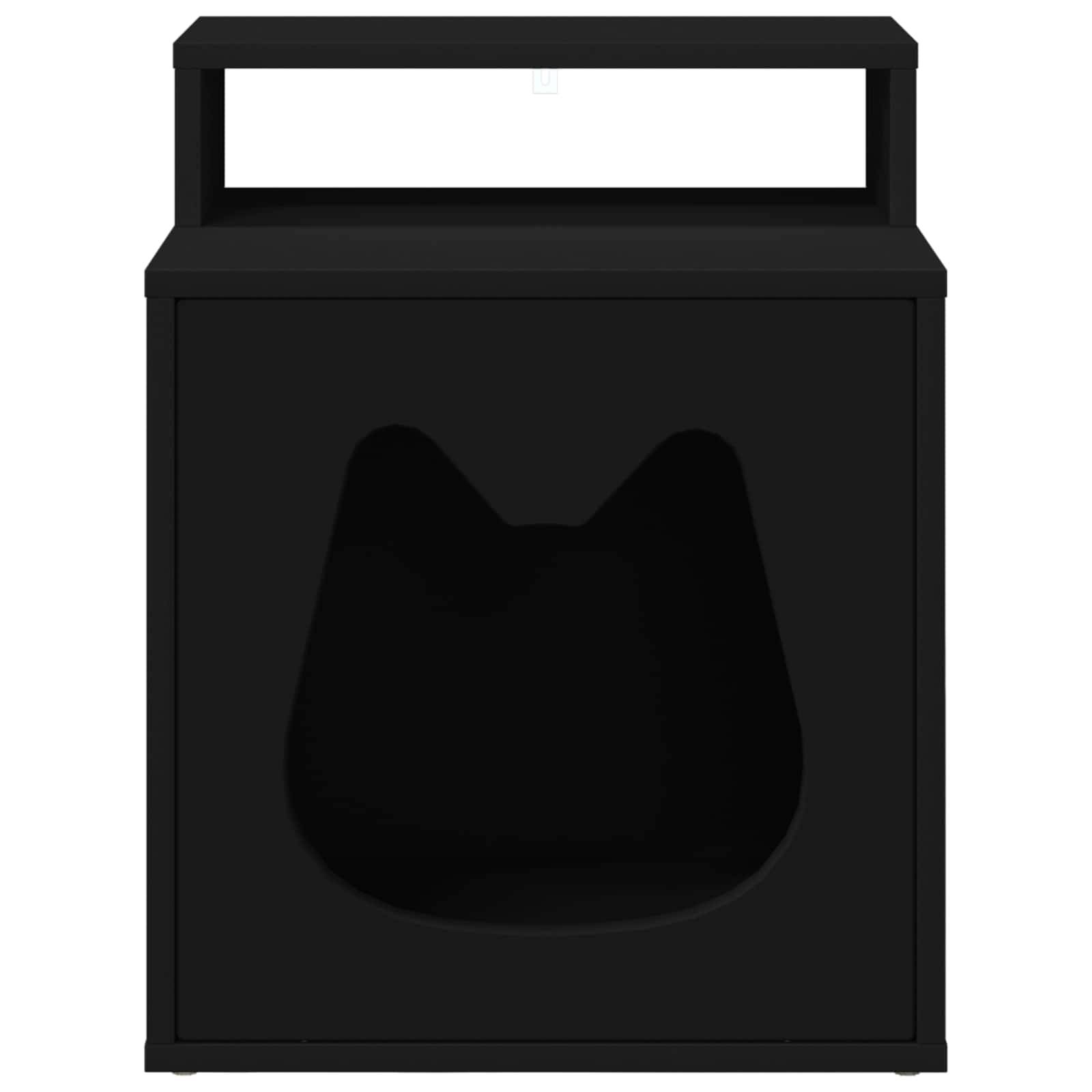 Chatiere bois noir  42,5 x 40 x 53,5 cm  - Prolenta premium p337.1 - Image 5