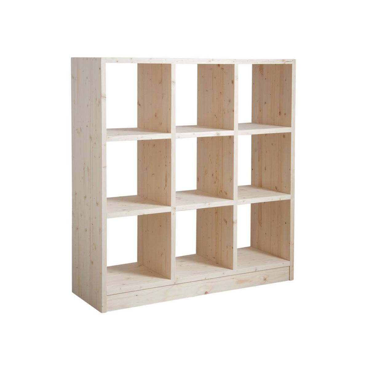 Aubry Gaspard - Bibliothèque 9 cases en épicéa brut - Imagen 1