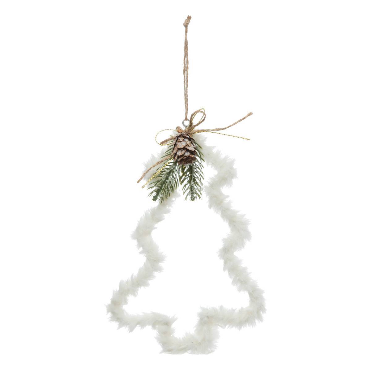 Fééric Lights & Christmas - Décoration de sapin sapin polaire blanc 20cm - Atmosphera Créateur d'intérieur