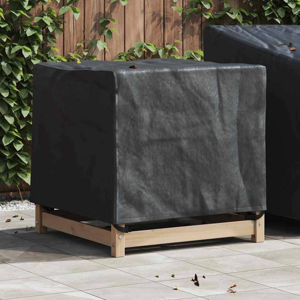 Housse de Protection Carrée Tissu Oxford 210D Imperméable pour Chaise de Jardin Noir 64x64x65 cm – ComfortXL Outdoor Living - Image 1