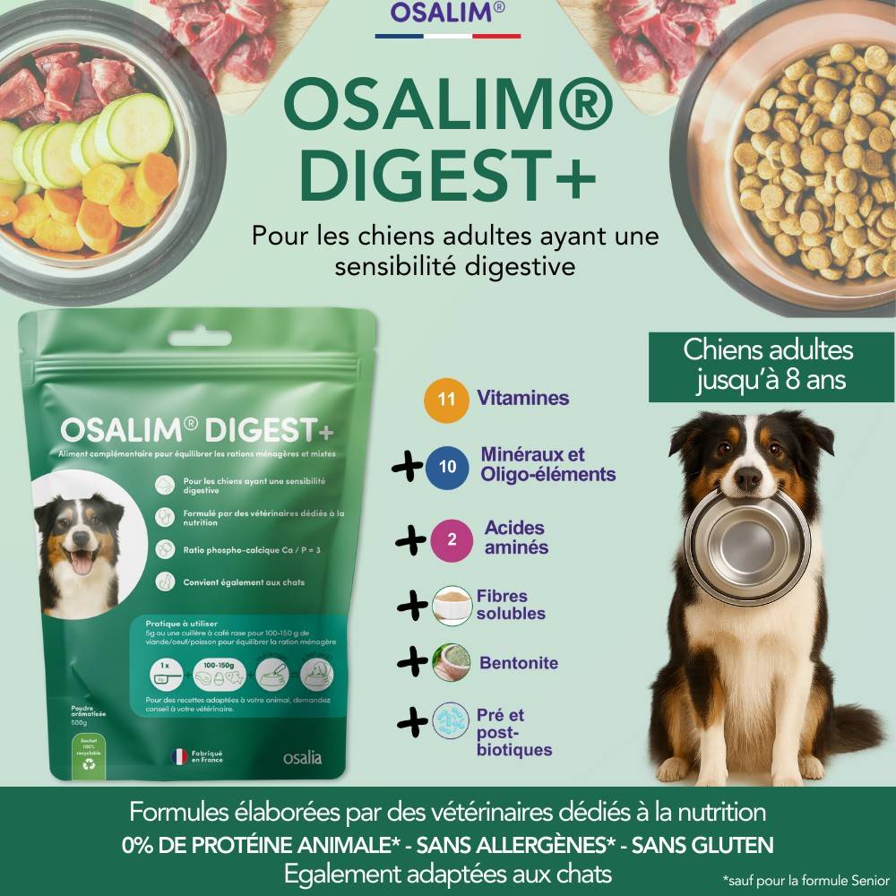 Osalim digest+ Chien - Laboratoire Osalia 500 g - Image 3
