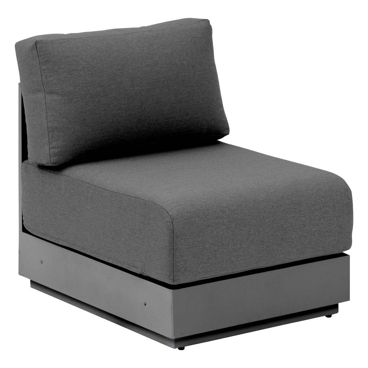 Hesperide - Chauffeuse de jardin "Allure" graphite en aluminium traité époxy - Hespéride - Imagen 2