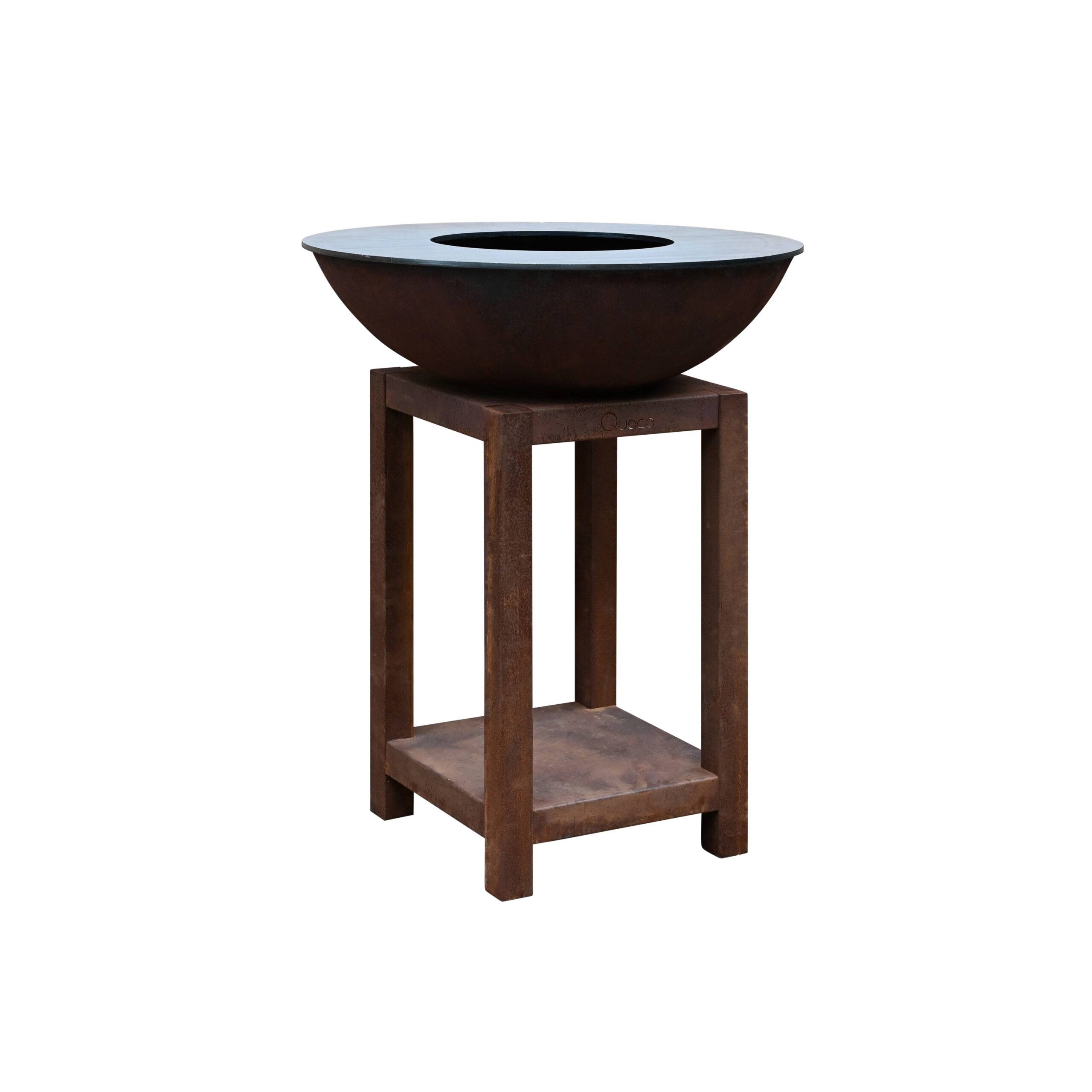 Quoco - Brasero Montabile Small Corten Ø72- Quoco - Imagen 1