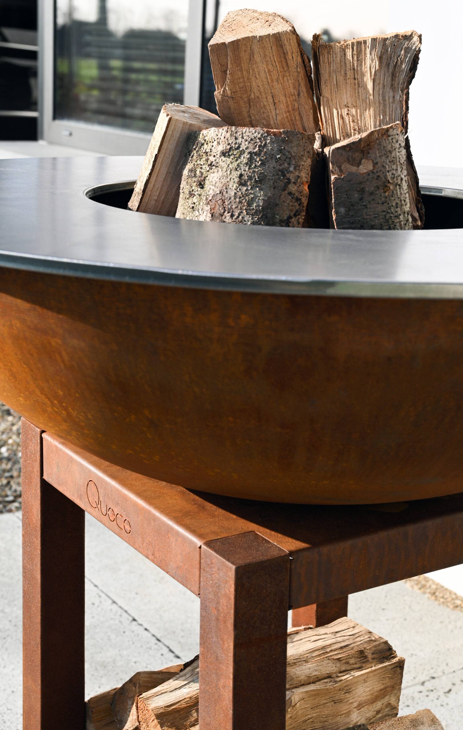 Quoco - Brasero Montabile Small Corten Ø72- Quoco - Imagen 5