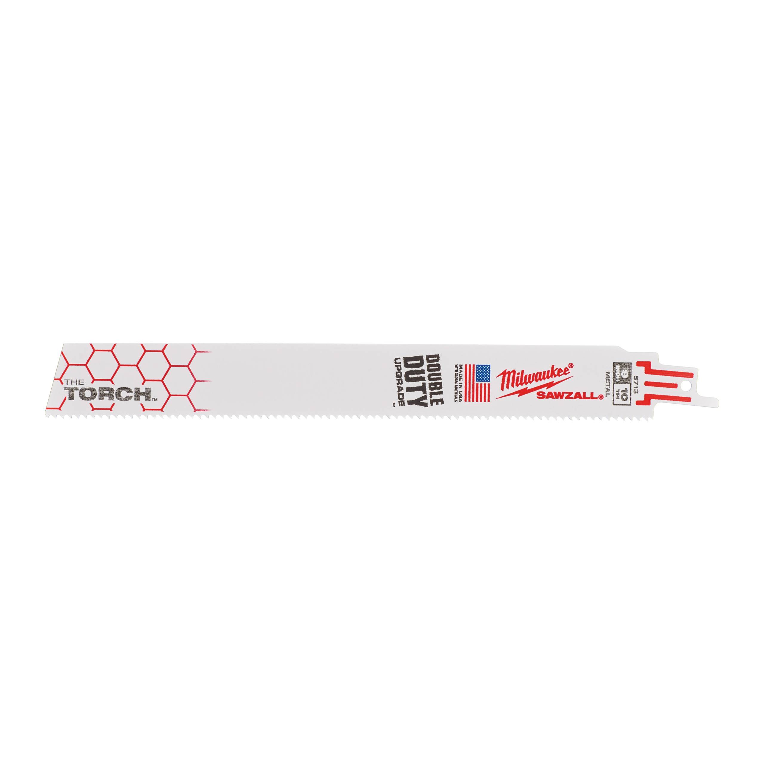 Lame scie sabre TORCH 230 mm x 10 TPI - 5 pièces - MILWAUKEE - 48475713 - Image 1