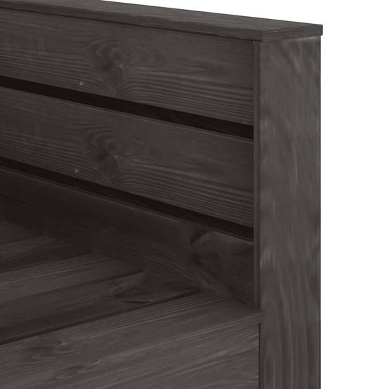 Salon de jardin palette 2 pcs | Mobilier d'extérieur Bois de pin imprégné de gris Maison Chic - Image 6