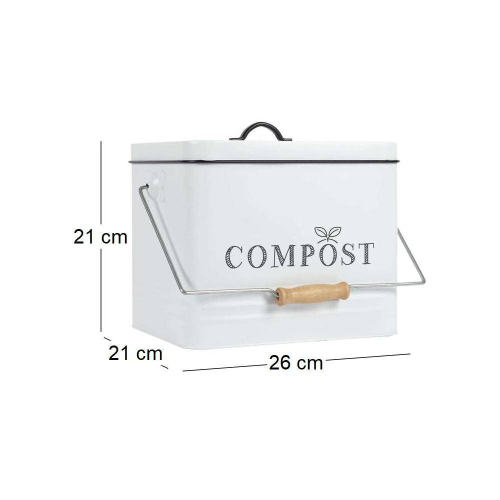 Cook Concept - Poubelle de cuisine à compost vintage 10 litres Cook Concept - Image 3