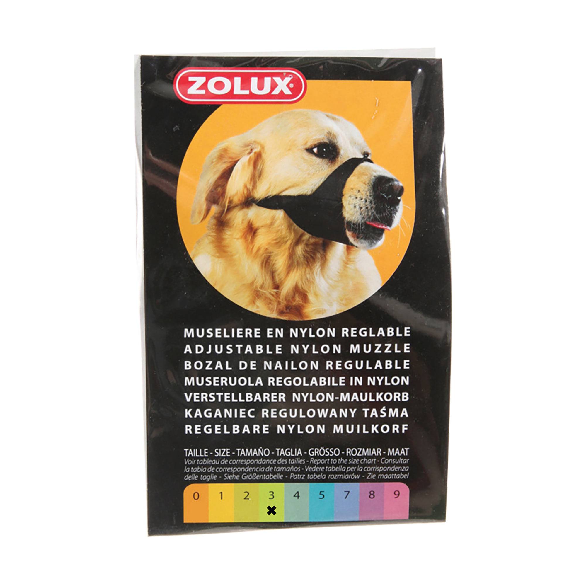 Muselière en Nylon Réglable pour Chien – Zolux - T4 - Image 2