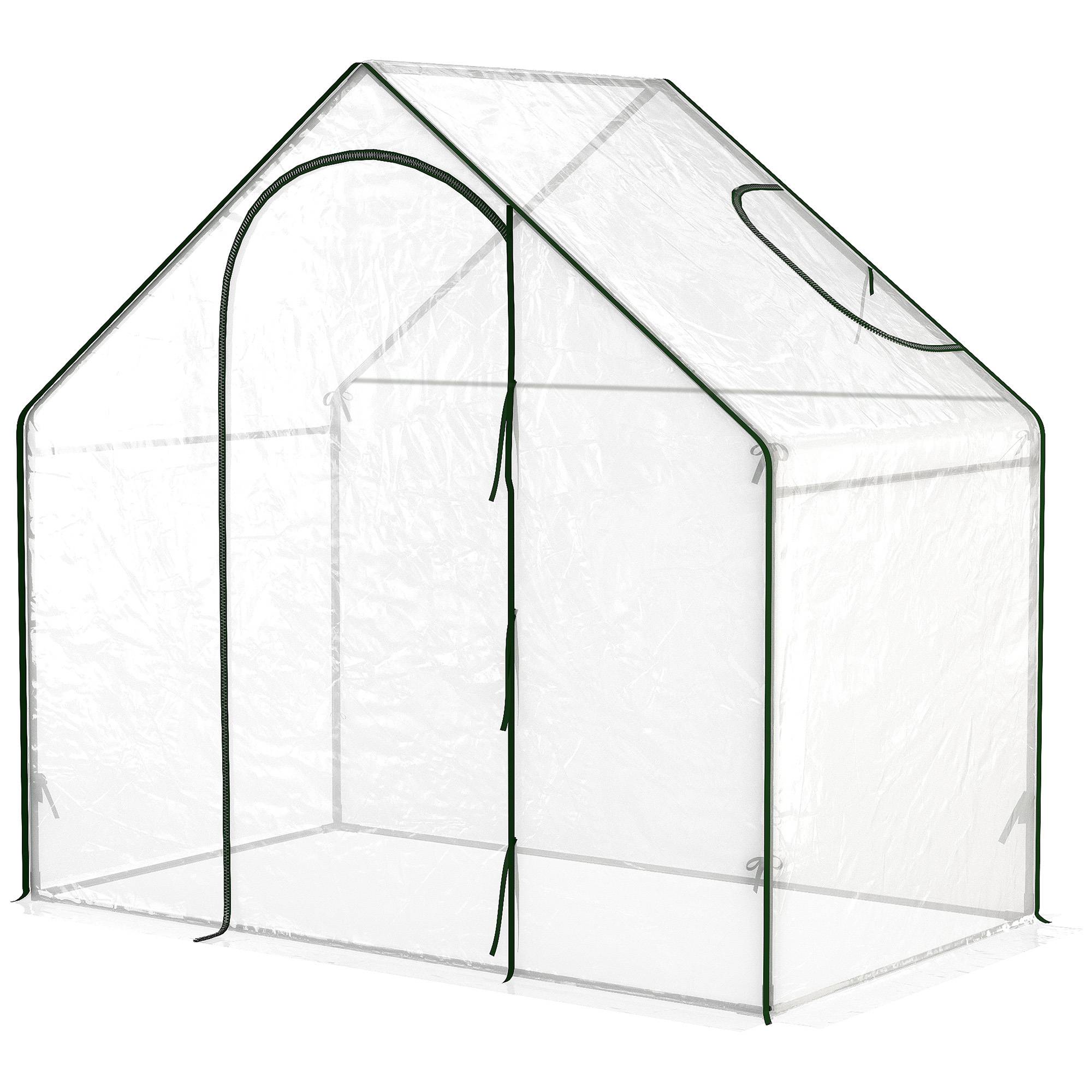 Maison Chic - Serre de Jardin Balcon terrasse Serre pour tomates 1,8x1x1,68H m Acier plastique imperméable Transparent Vert