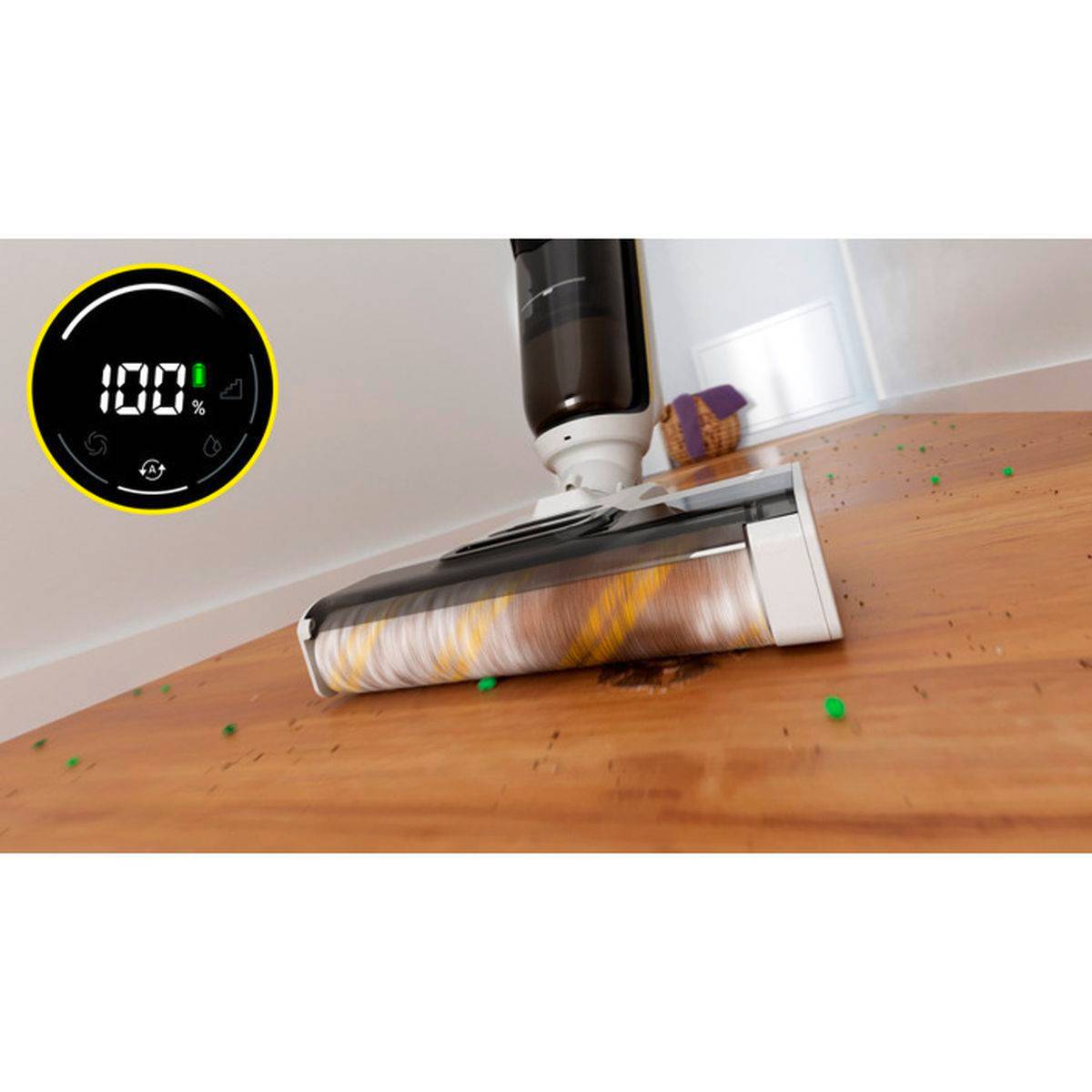 Aspirateur balai lavant sans fil FCV 4 Dry 3 en 1, lave et sèche jusqu’à 200 m² - Kärcher - Image 3