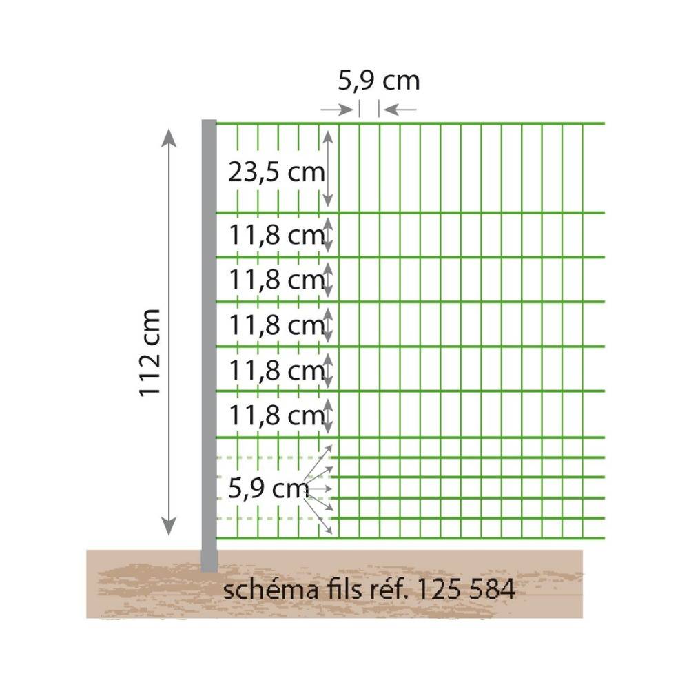 Beaumont - Filet électrifiable pour volaille 1,12 m - 50m BEAUMONT - Imagen 3