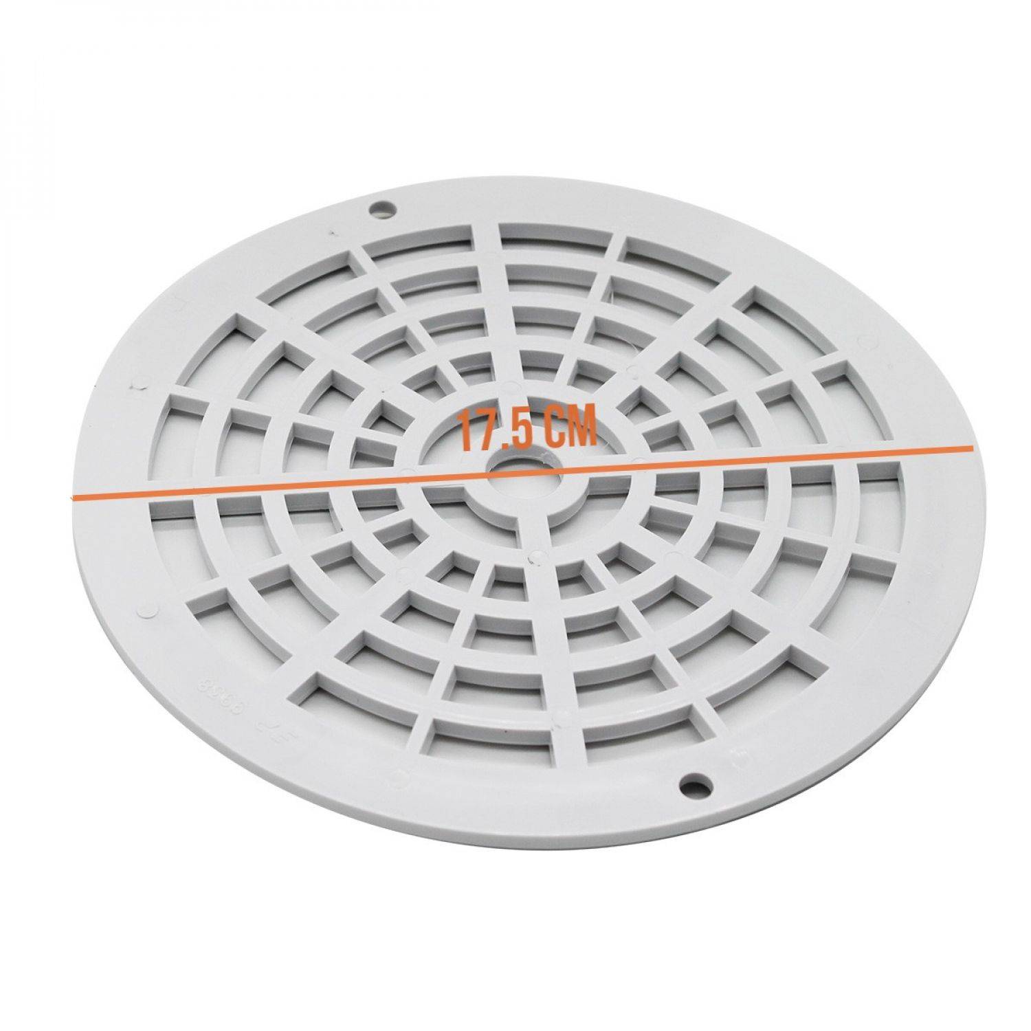 Hayward - Grille bonde de fond ronde pour piscine - Diam 17,5 cm - Blanc - PDFX9938 - Hayward - Imagen 2
