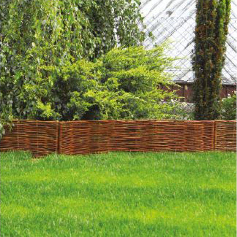 Aubry Gaspard - Bordures en osier tressé naturel (Lot de 12) - Imagen 2
