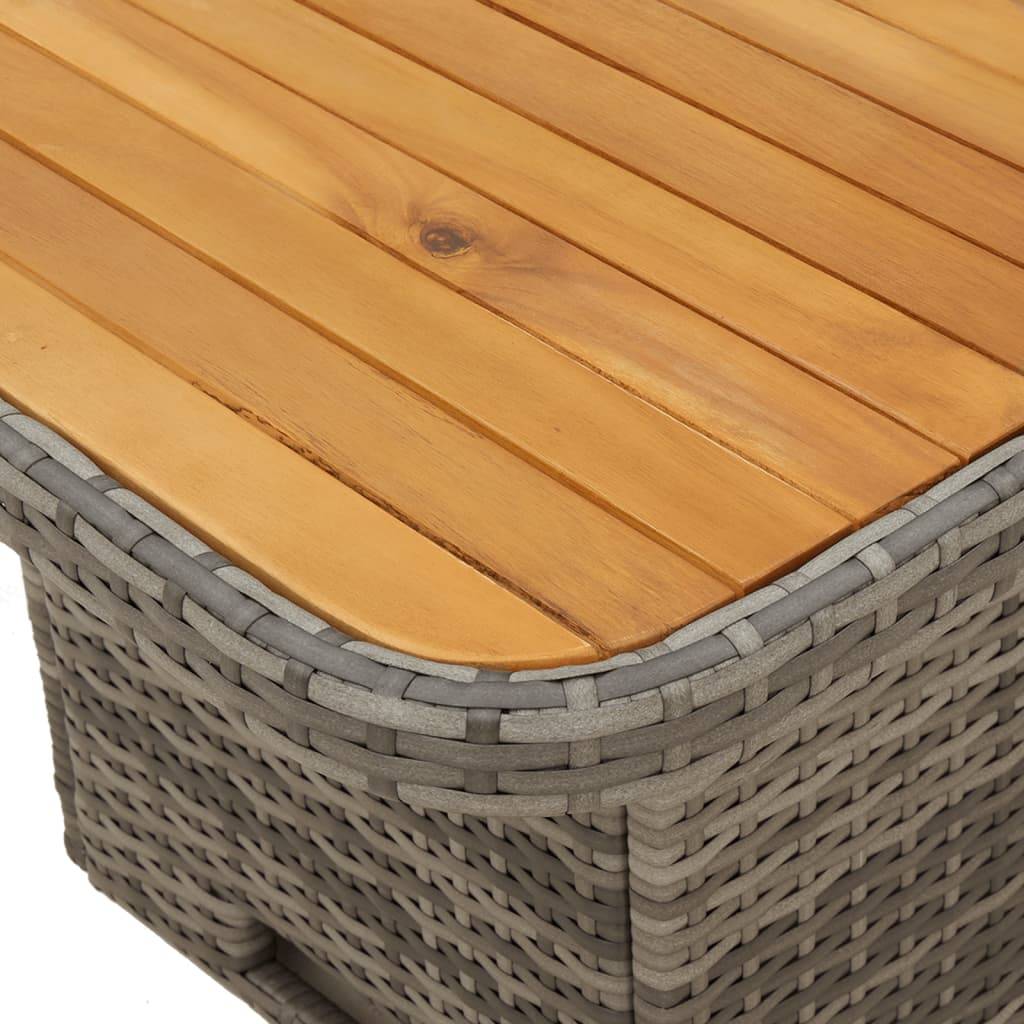 ComfortXL - Salon de Jardin Gris 4 Places avec Banc 2 Personnes et 2 Fauteuils Inclinables, Table Réglable – ComfortXL Outdoor Living - Image 7